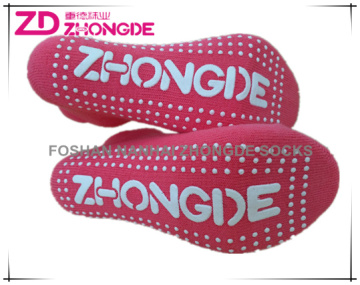 soft cotton yoga socks, half terry barre socks