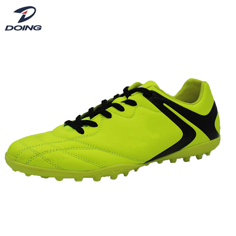 Factory direct price first-class quality PU men soccer shoes indoor