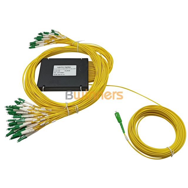 Cassette type 1X64 APC Splitter Ftth