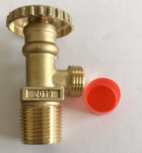 Brass Gas Valve for LPG Cylinder - Safety Control Valve