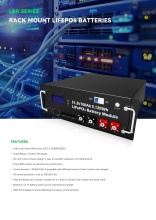 Reliable Rack LiFePO4 Battery for Solar Systems | RS485/CAN Communication, High Discharge Performance Scalable Energy Storage