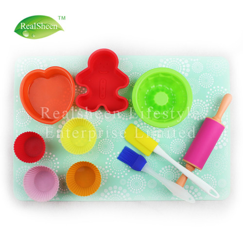 Set di Bakeware in silicone da 11 pezzi per bambini