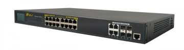 Fast 16 Ports Managed POE Switch With LCD