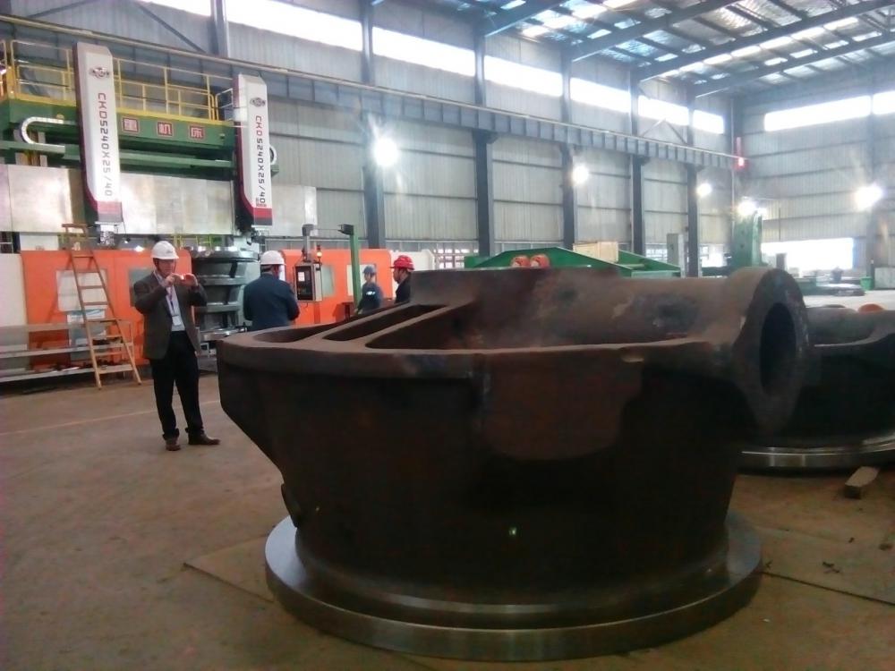 USA guest visit CSP Cone Crusher Spare part and wear part