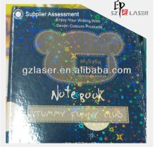 Laser book jacket cover