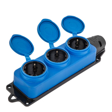 French Socket Cover 3 Way Rubber Socket IP44 French Standard