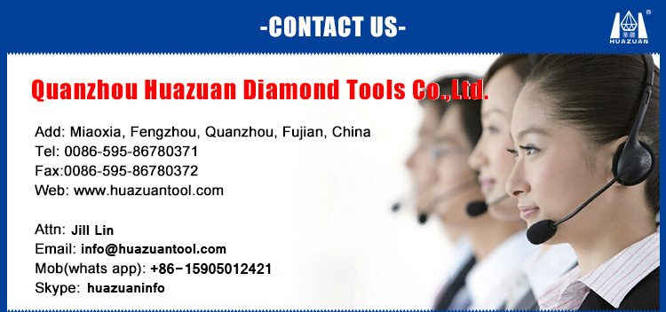 Segments de diamant turbo HUAZUAN pour perceuse a carottes