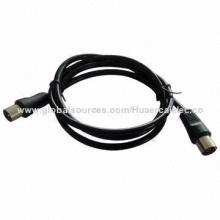 TV Aerial Cable with 9.5mm Coax to 9.5mm Coax Jacks