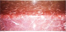 Red Color Marble Step