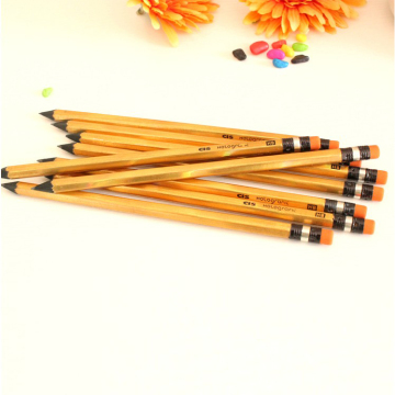 Custom HB Laser Pencils with Erase, Hexagon/Round Shape, Pre-Sharpened, Non-Toxic for Children