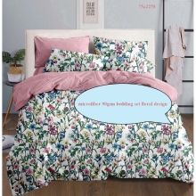 Hot selling luxury microfiber printed super king bedsheets