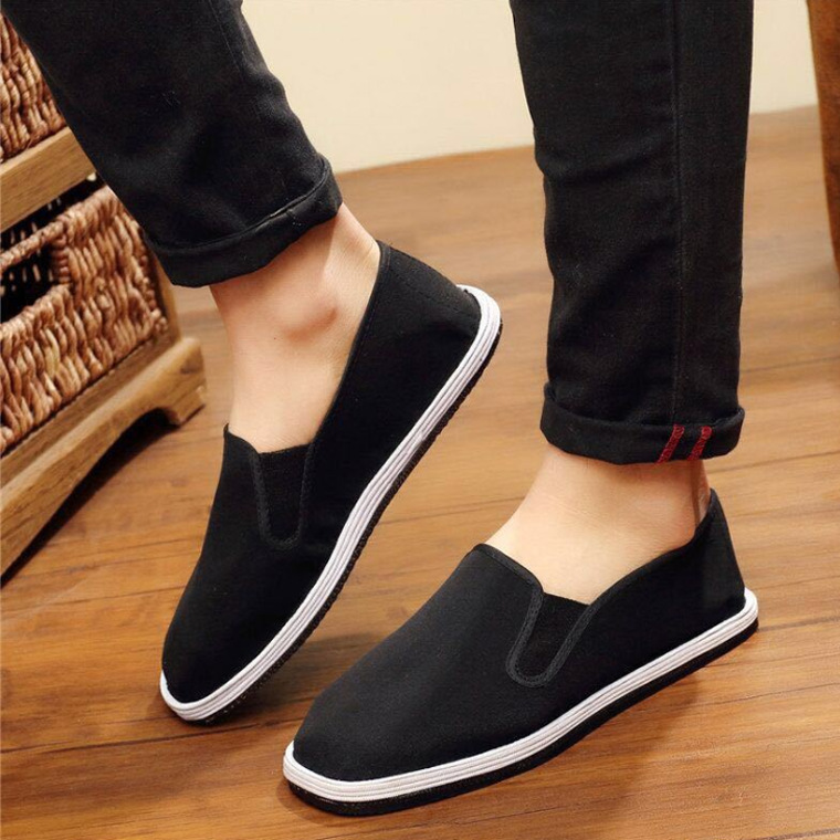 Comfortable and durable old Beijing cloth shoes with tire soles high quality fashion  sneaker men shoes