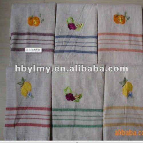 100% cotton Embroidered Tea Towels
