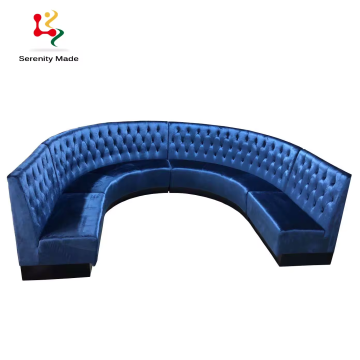 Circular Tufted Bench Sofa for Cafe Lounge Seating