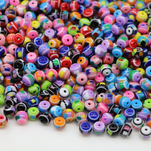 New Arrived Cartoon Resin Beads Oval Colorful DIY Decoration Beads for Girls Jewelry Ornament Making