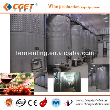Winery wine fermentation tanks