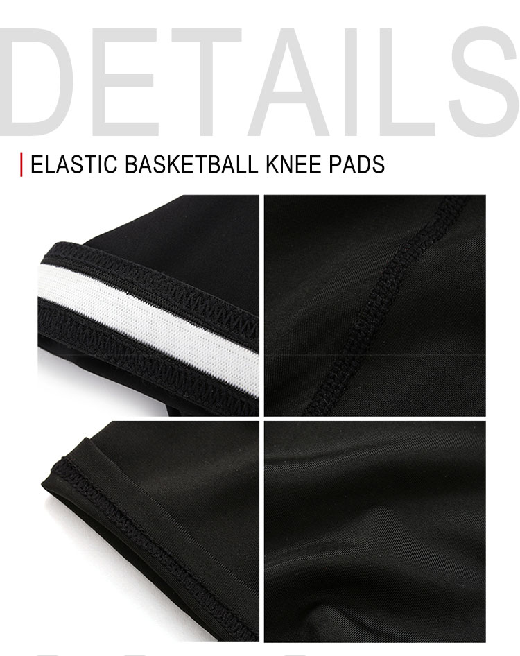 Sport Professional Custom Logotipo Compresión Elástica Baloncesto de baloncesto Manga de rodilla Pads de soporte