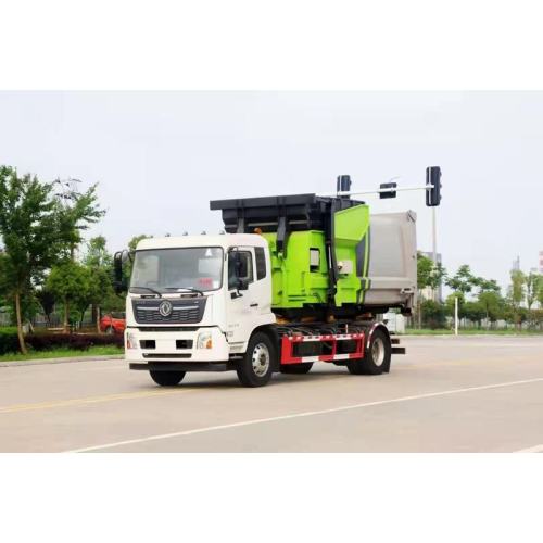 Dongfeng 4x2 rear loader trash truck
