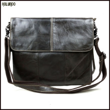 Best selling new mens genuine real man shoulder messenger bag leather