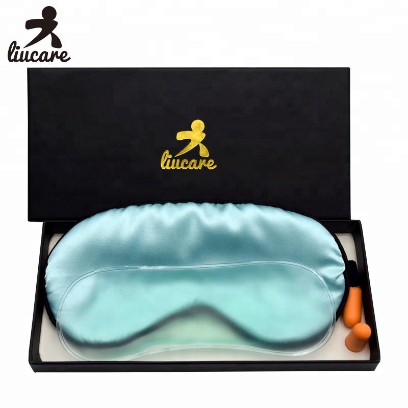 Hot Cold Pack Therapy Gel Beads Silk Eye Mask
