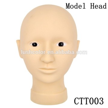 Permanent Makeup Practice Model Head With Opened Eyes For Face Painting