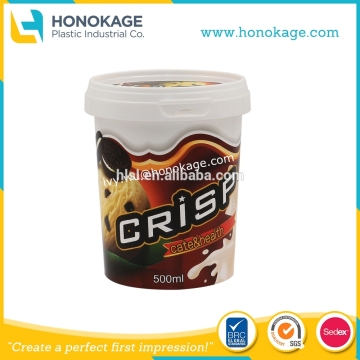 Round Ice Cream Container with Lid,Ice Cream Pints,Ice Cream Tubs wholesale