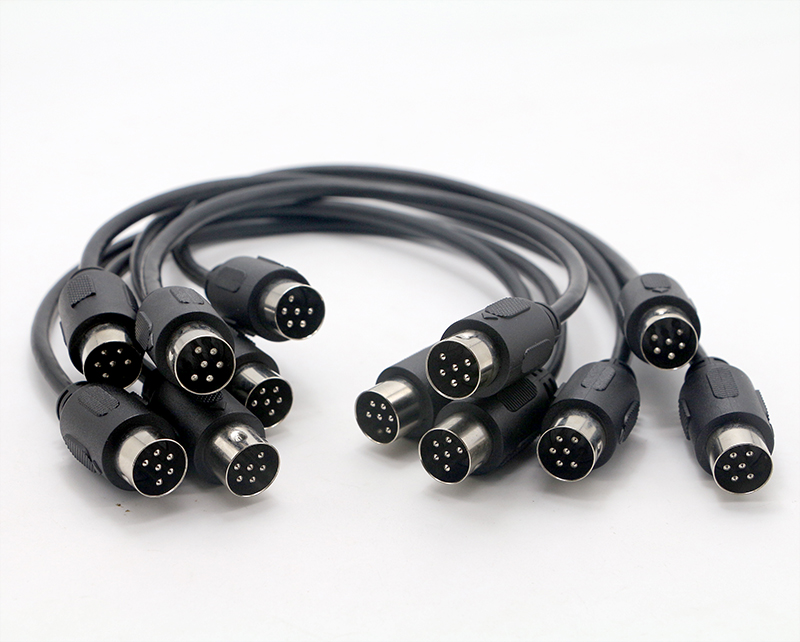 13 pin midi din cable factory customized MIDI din 5pin 6pin 7pin 8pin cable
