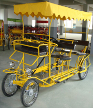 Four seat pedal go kart