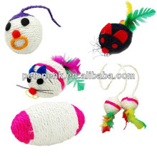 lovely pet sex toy sisal mouse cat toy