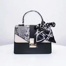 Top handle shoulder bag with scarf handbag