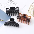 Plastic Tortoiseshell And black sequin hair claw clips