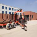 log loading trailer with crane forester trailer