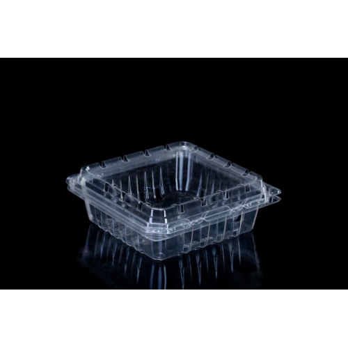 Caja RPET Clamshell para verduras pequeñas