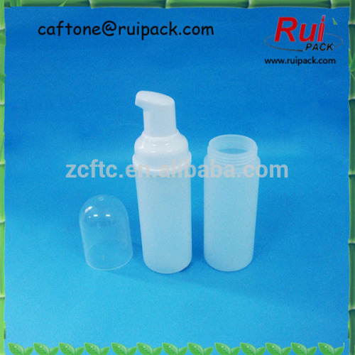 Small plastic foam pump bottle, 50ml, 70ml PET, PE foam dispenser bottle