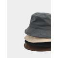 Cappello da secchio in cotone nero di pescatori personalizzato con logo