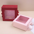 Clear PVC Window Luxury Gift Boxes Logo