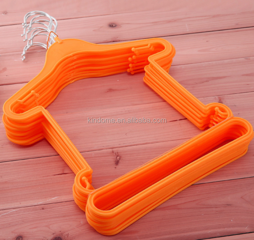 Custom logo sets new born small plastic baby hangers for shop display