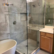 High-Quality Family Bathroom: Integrated Hinge Sliding Shower Door Design