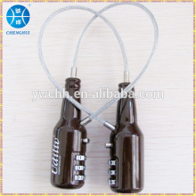 Promotion gift bear shape lock bottle 3 digit locks