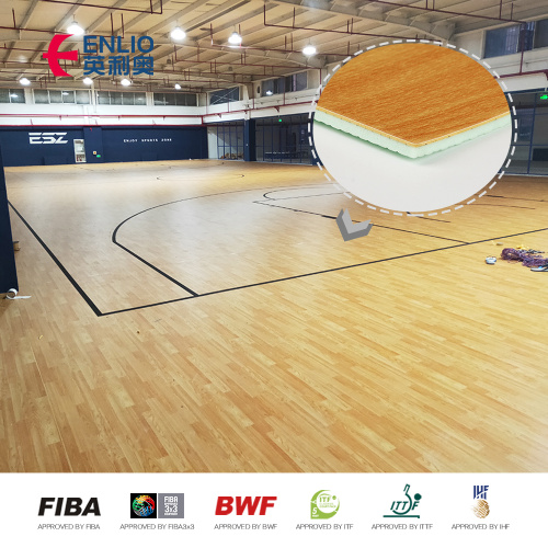 FIBA zatwierdzona przez FIBA ​​Hal PVC Basketball Sport Flooring