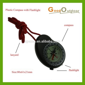 DC47-8 Plastic Compass with Flashlight