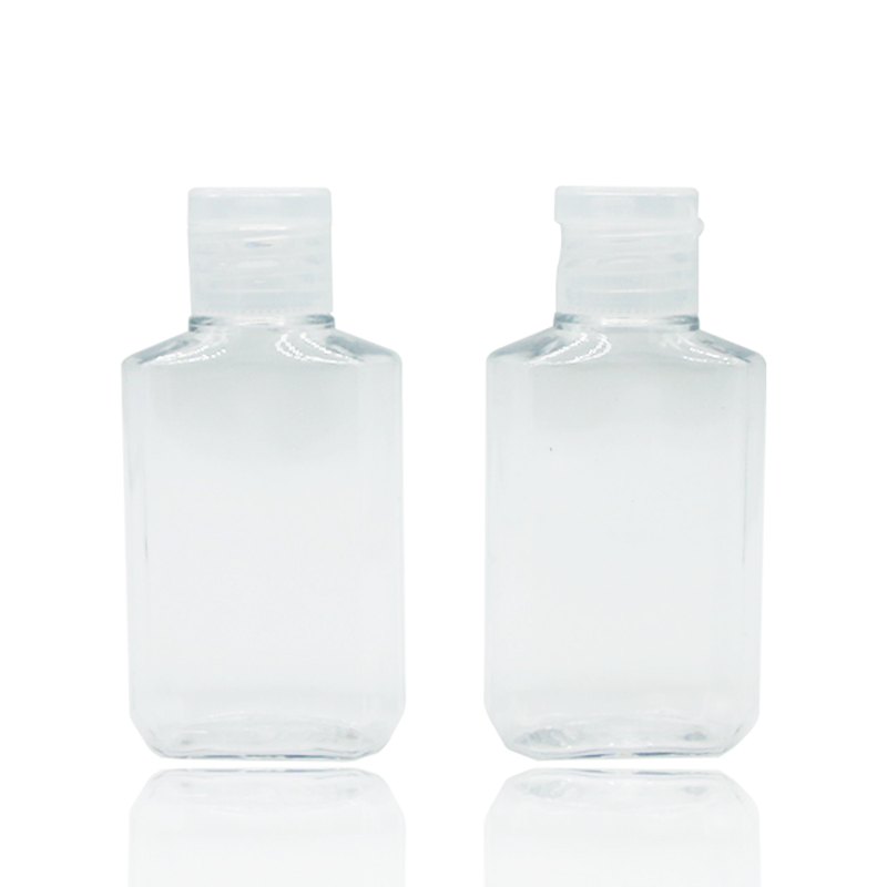 2oz 60ml oval plastflaska av klar PET