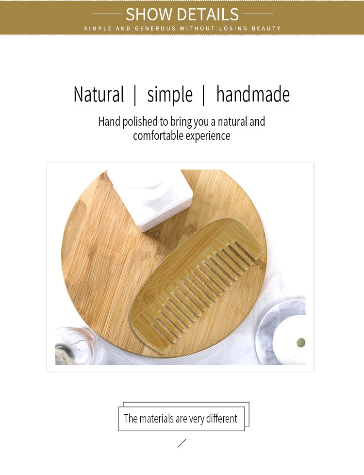 Wholesale Cheap Peach Wood Comb Anti-Static Head Massage Men Women Wooden Tools Beauty Accessories