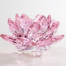 Wholesale Crystal lotus flower k9 crystal color lotus flower