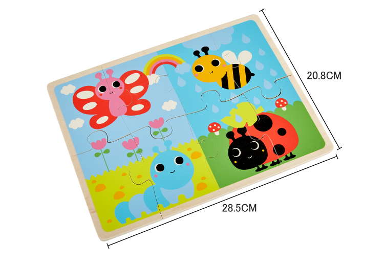 Educational Toys Wood Jigsaw Puzzles Manufacturers FSC Wooden Color Puzzle Animal Ce Unisex ASTM 2 to 4 Years Cpsia EN71