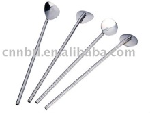 food grade drinking stainless steel straw spoon