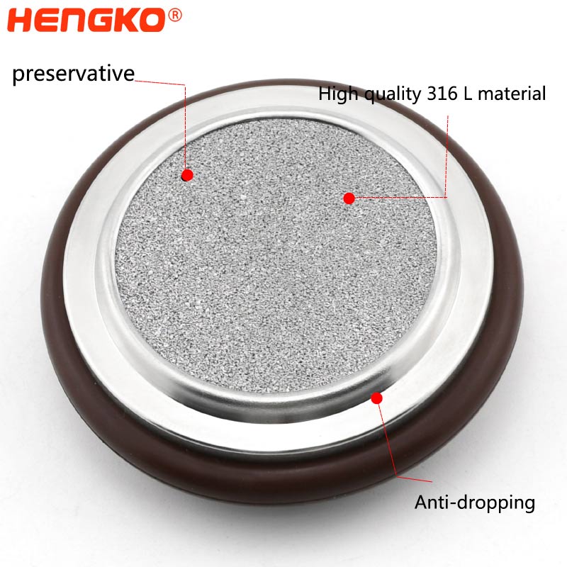 HENGKO Vacuum fittings stainless steel KF centering rings  sintered metal filter porous disc filter  for vacuum system