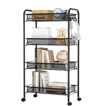 Non-folding Flexible Kitchen Storage Trolley