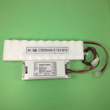 12V C 3000mAh Ni-CD Batteries for led tube/light batteries pack for led tube