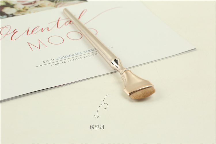 9pcs Golden Makeup Bush Set Portable Custom makeup brushes kit